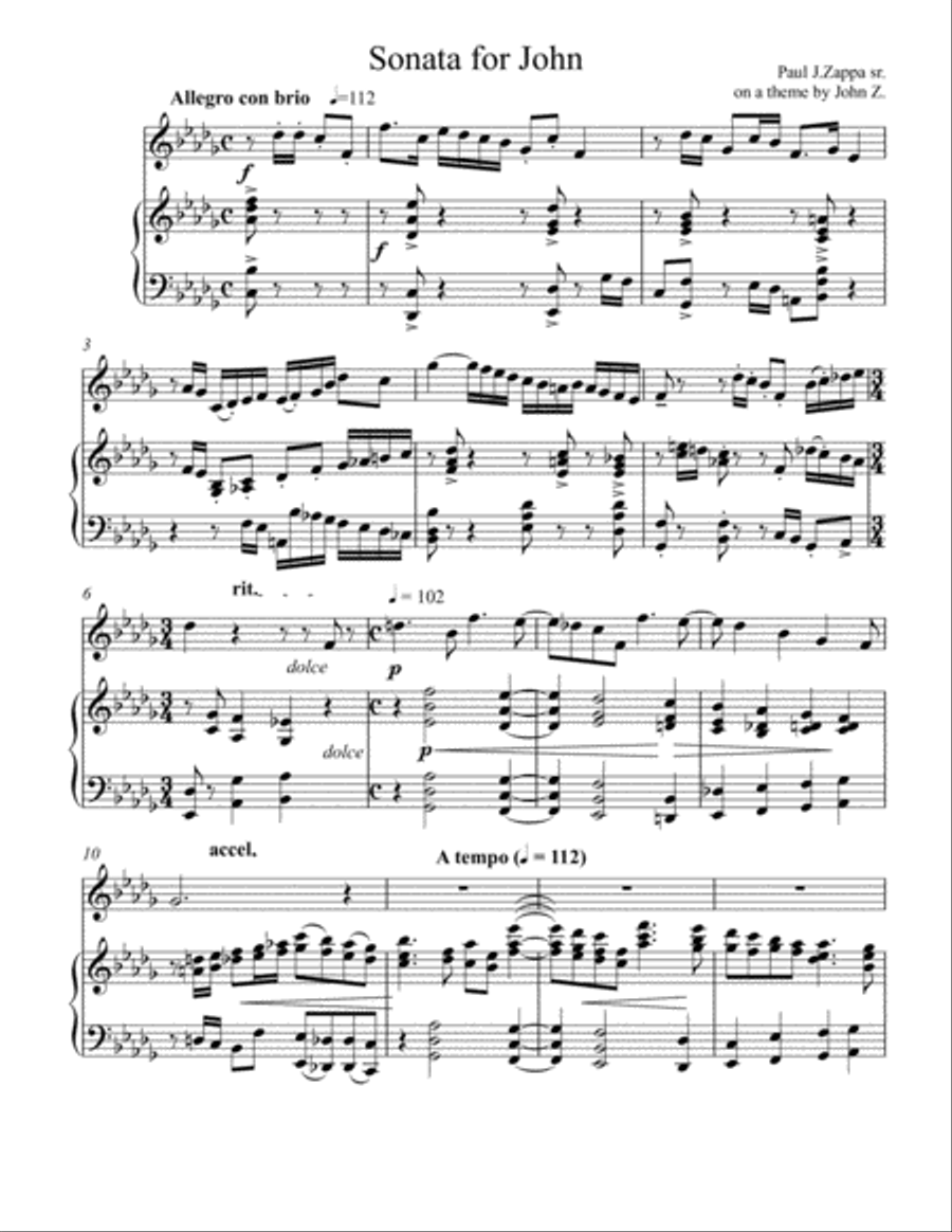 Trumpet Tune for John Trumpet Tune for John Trumpet Solo scores gallery preview page 5