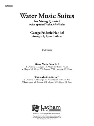 Book cover for Water Music Suite for String Quartet
