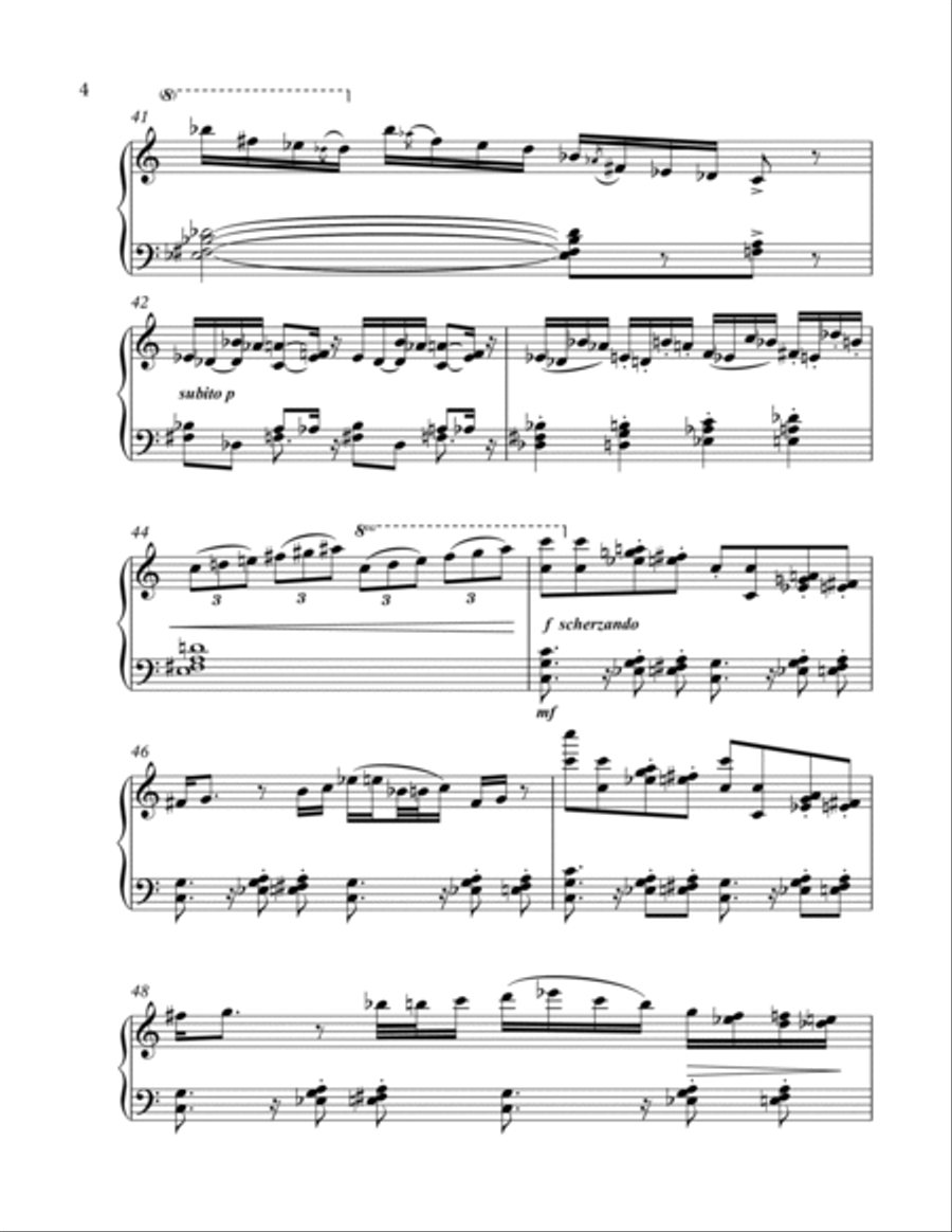 2. Unwabu the Chameleon Piano Solo scores gallery preview page 4