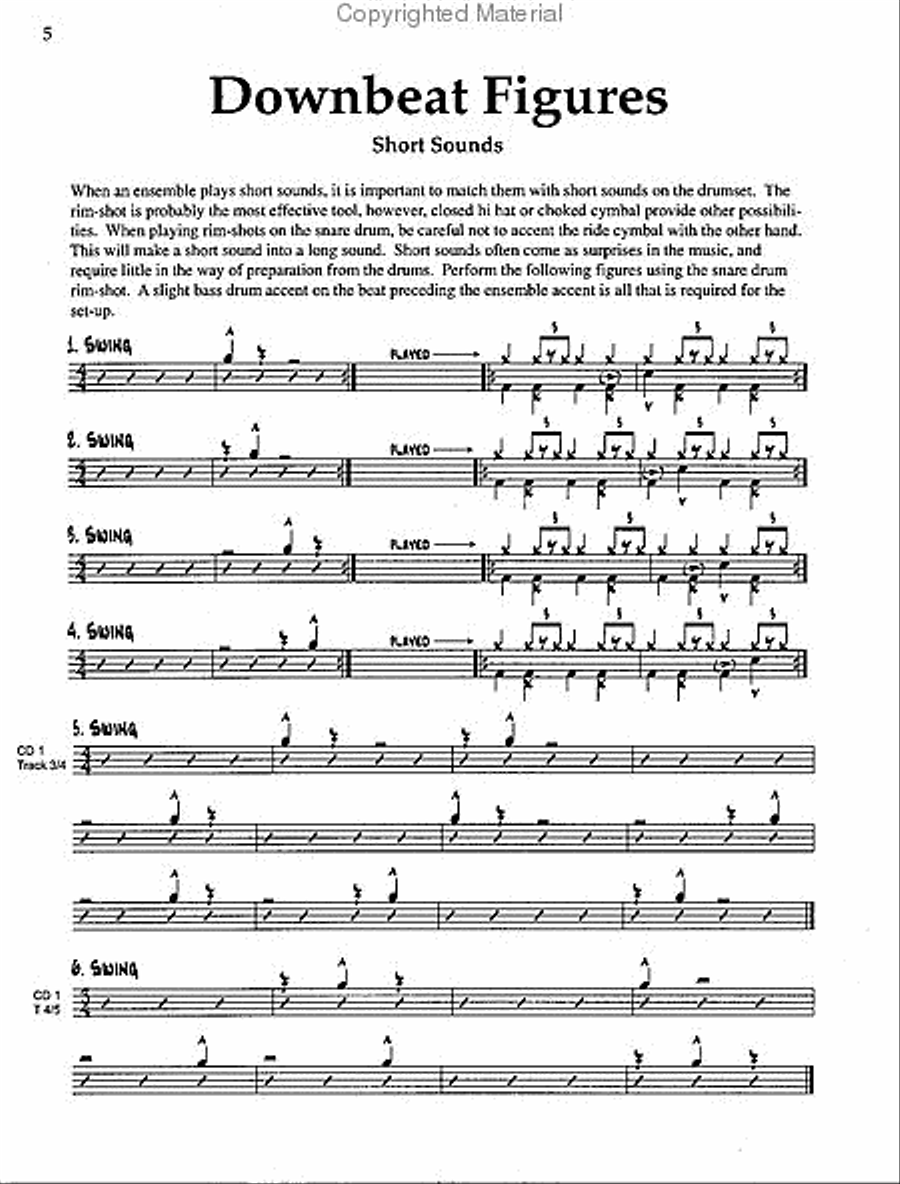 The Jazz Drummer's Reading Workbook Percussion Ensemble scores gallery preview page 2