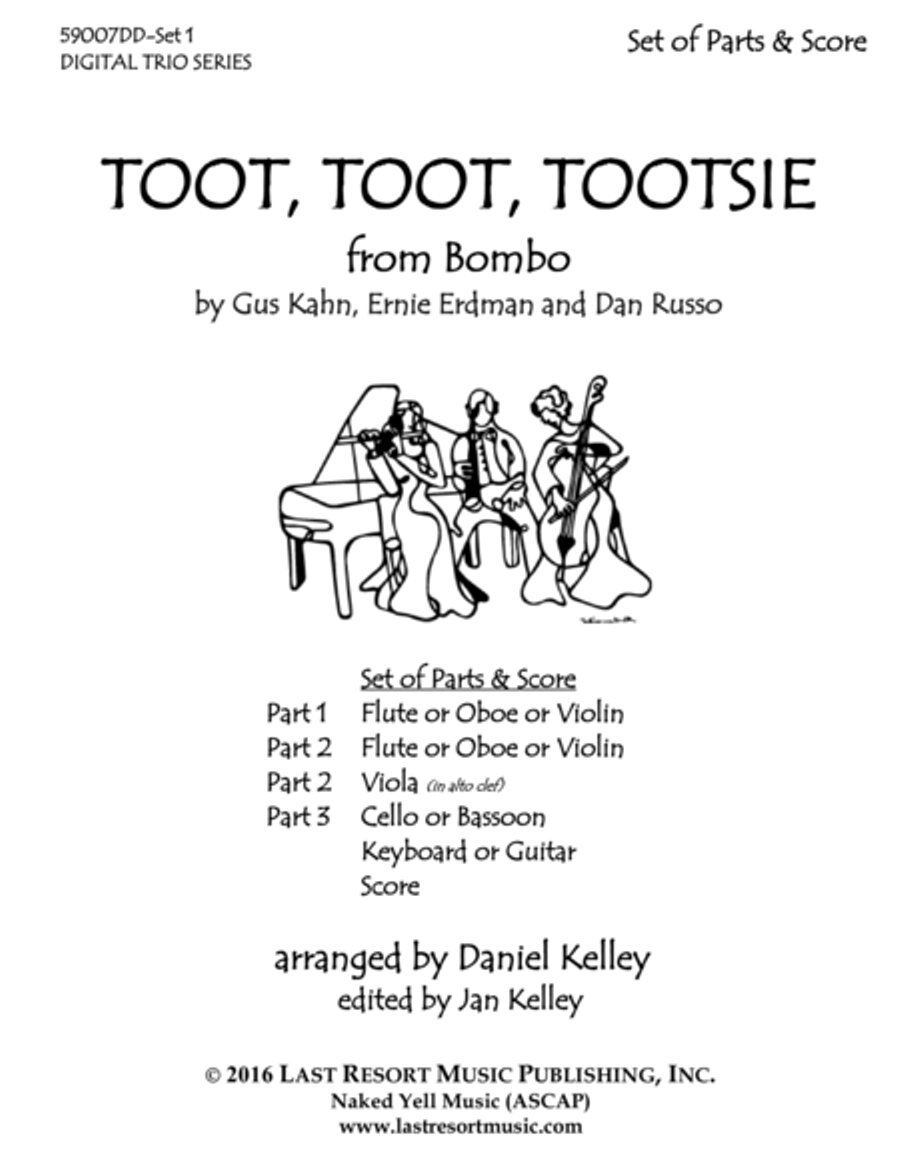 Toot, Toot, Toostie for String, Woodwind, or Piano Trio Small Ensemble scores gallery preview page 2