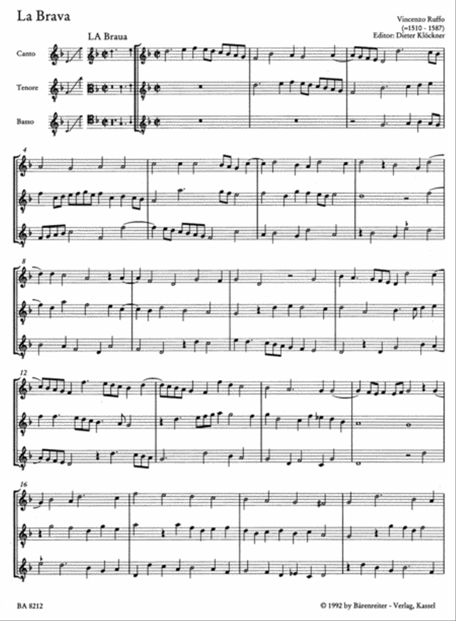 Capricci in musica for Recorder Ensemble, Instruments of the Renaissance or other String or Wind Instruments Soprano Recorder scores gallery preview page 2