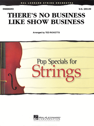 Book cover for There's No Business Like Show Business