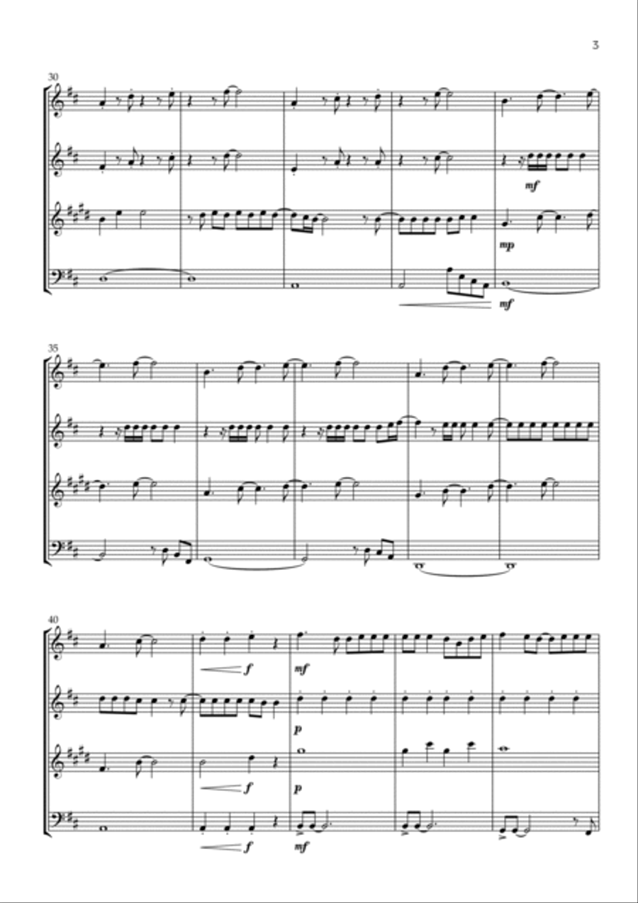 Shivers Woodwind Quartet scores gallery preview page 3