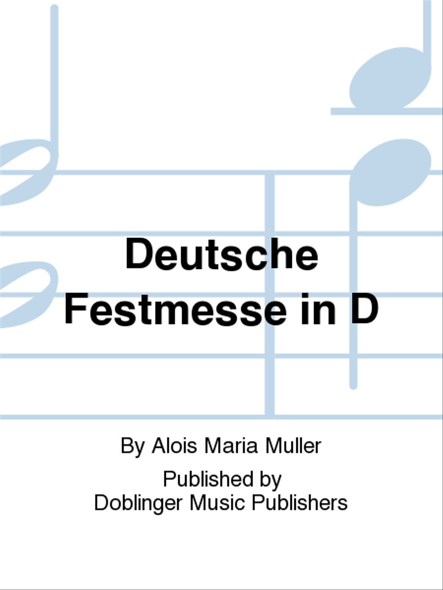 Deutsche Festmesse in D Choir scores gallery preview page 1