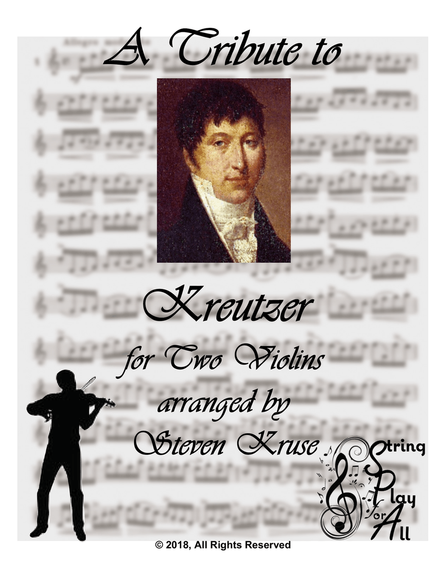 A Tribute to Kreutzer for Two Violins String Duet scores gallery preview page 1