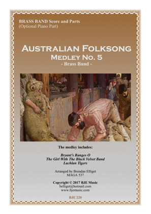 Book cover for Australian Folksong Medley No. 5 - Brass Band