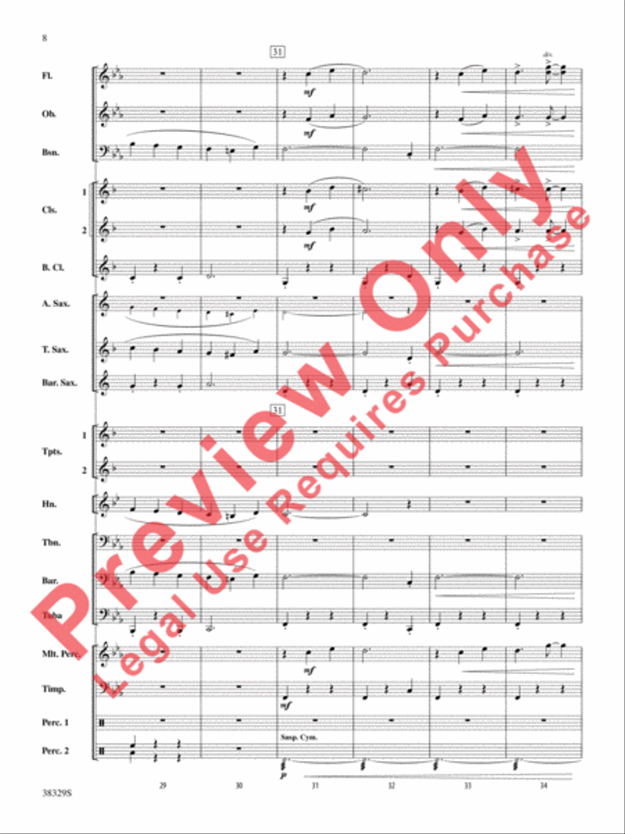 The Chase Concert Band scores gallery preview page 8