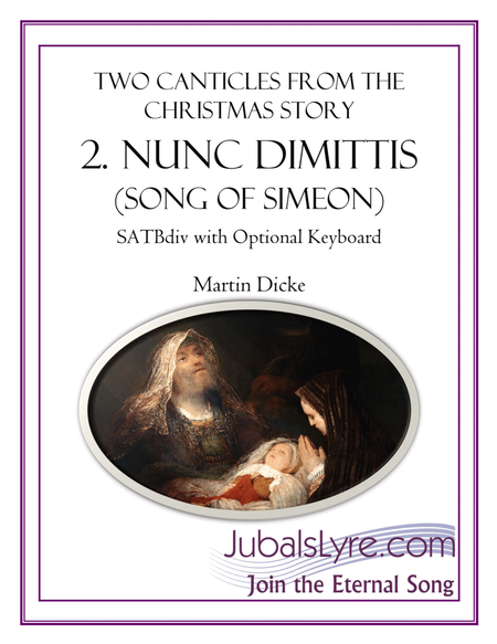 Nunc dimittis (SATBdiv with Optional Keyboard) image number null