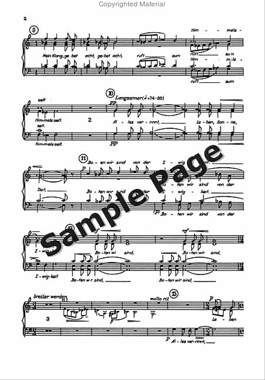 Ruf Und Mahnung Kantate Score SSA scores gallery preview page 3