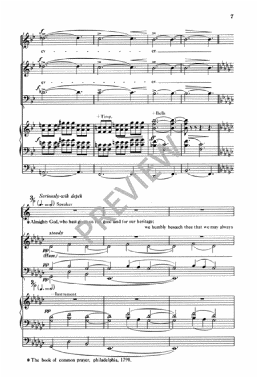 A Prayer for Us 4-Part scores gallery preview page 9