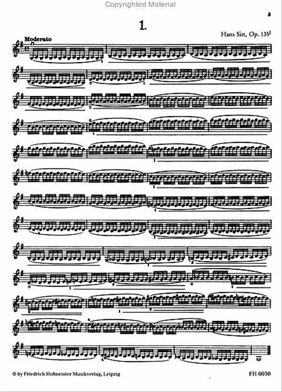 Schule der Geläufigkeit und Fingerfertigkeit, op. 135 Violin scores gallery preview page 2
