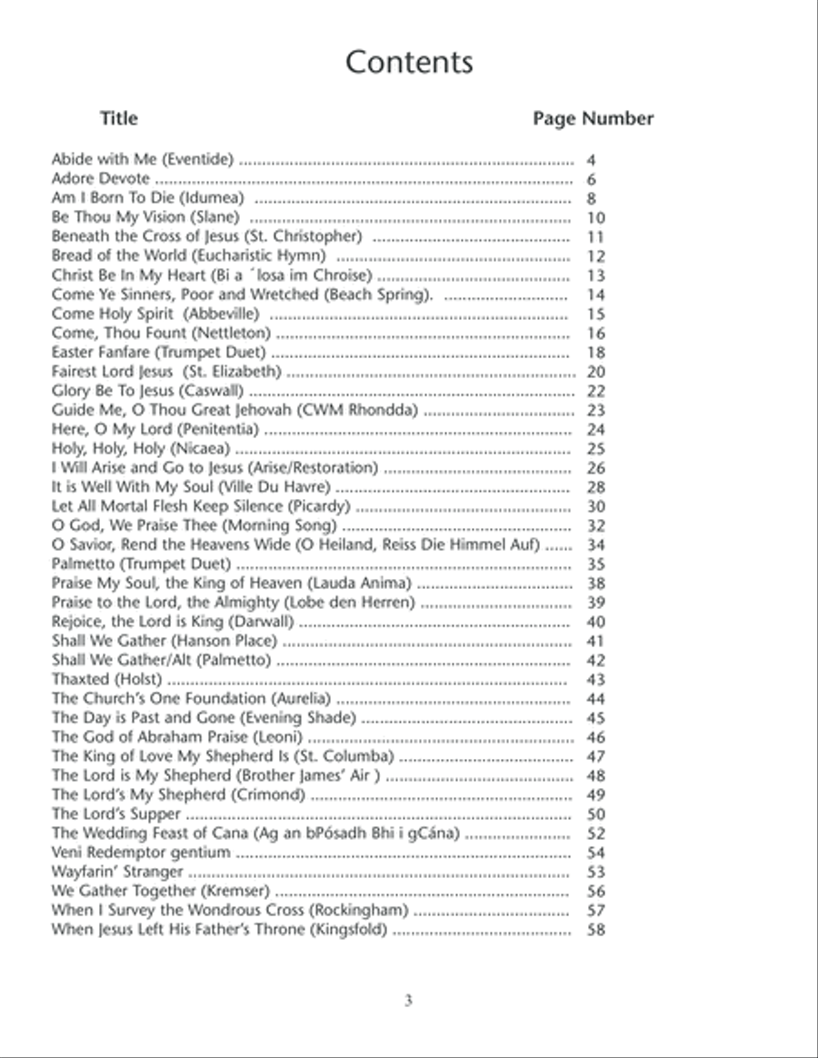 Hymns For Unaccompanied Trumpet Bugle scores gallery preview page 9