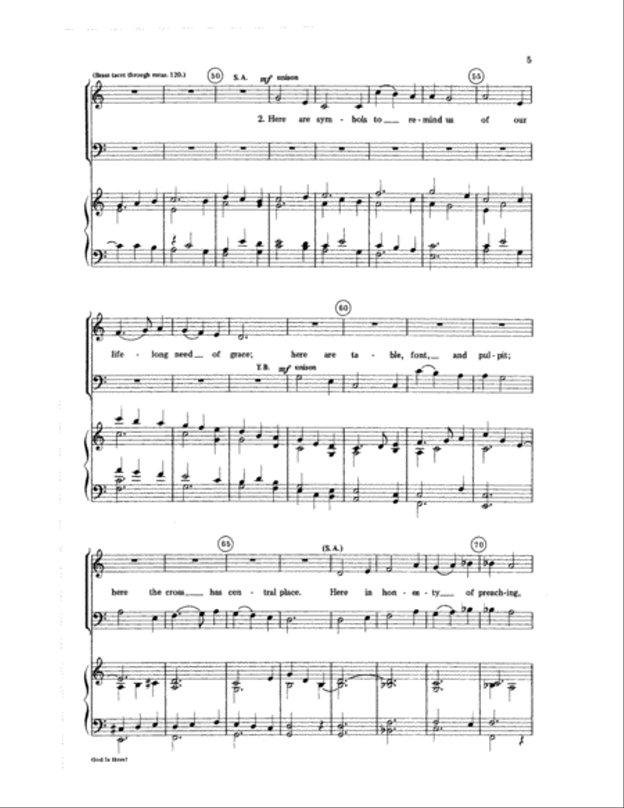 God Is Here! Choir scores gallery preview page 5