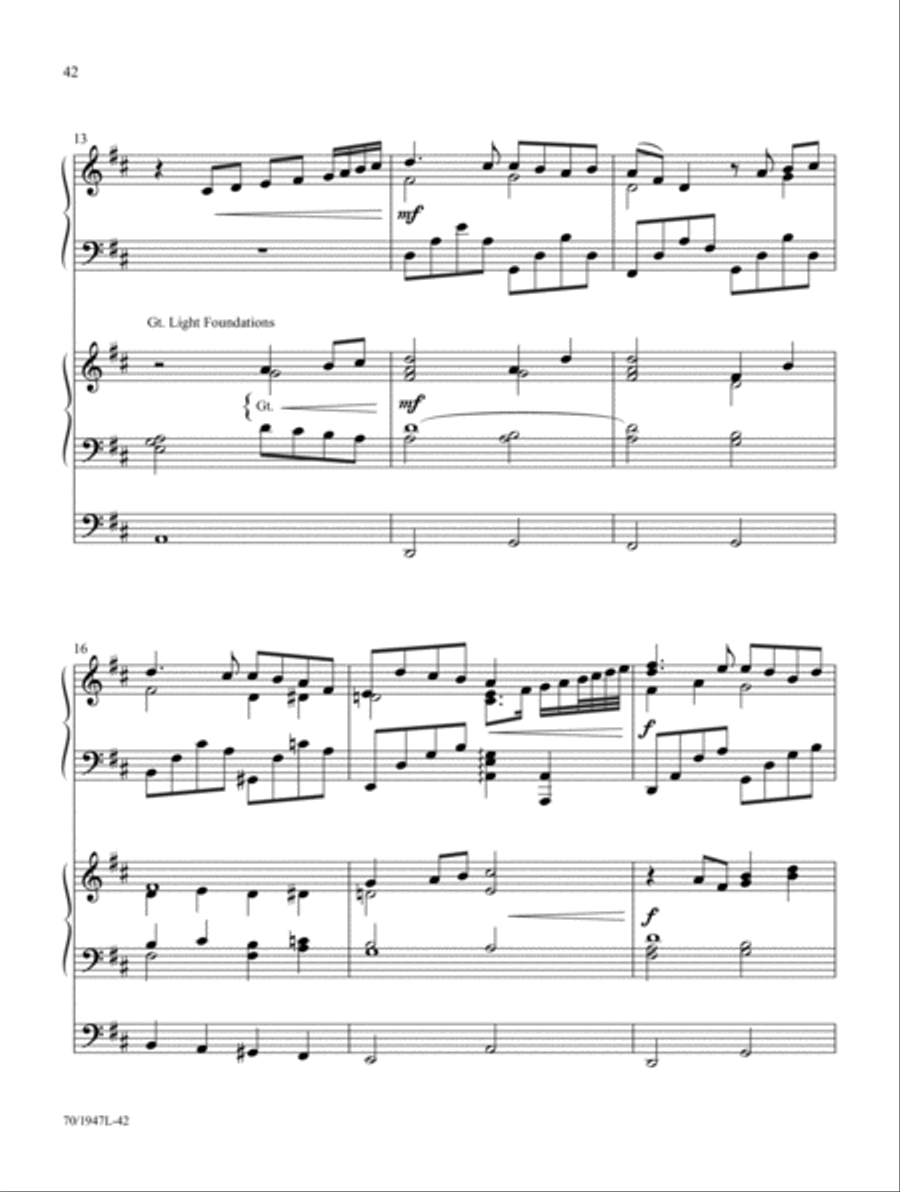 Begin the Song of Praise! Organ scores gallery preview page 20