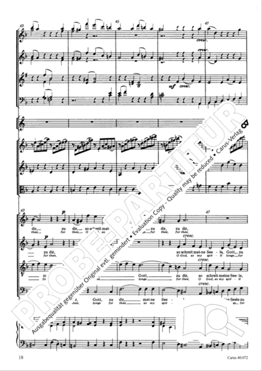 Psalm 42 Psalm 42 4-Part scores gallery preview page 18