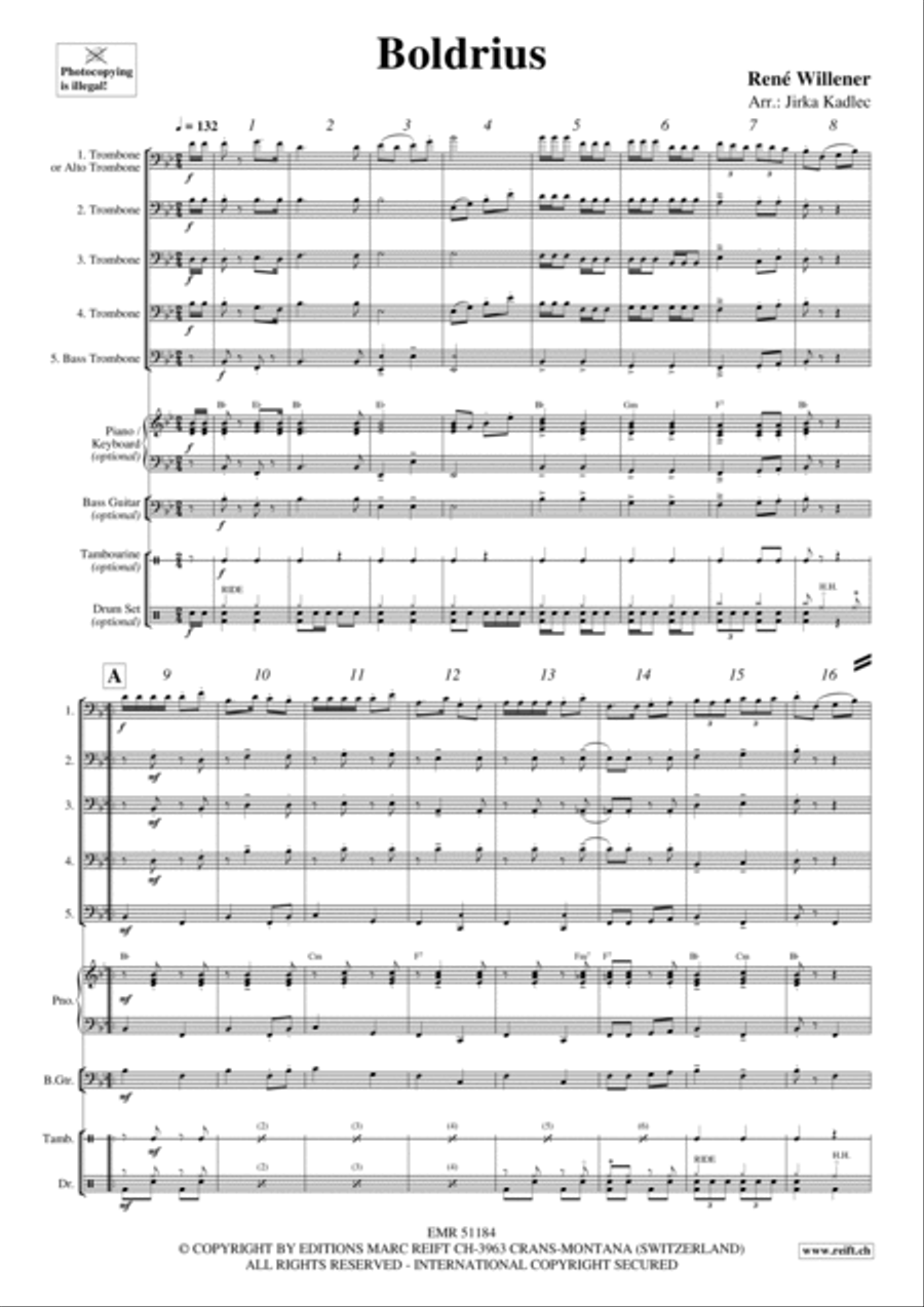 Boldrius Trombone scores gallery preview page 3