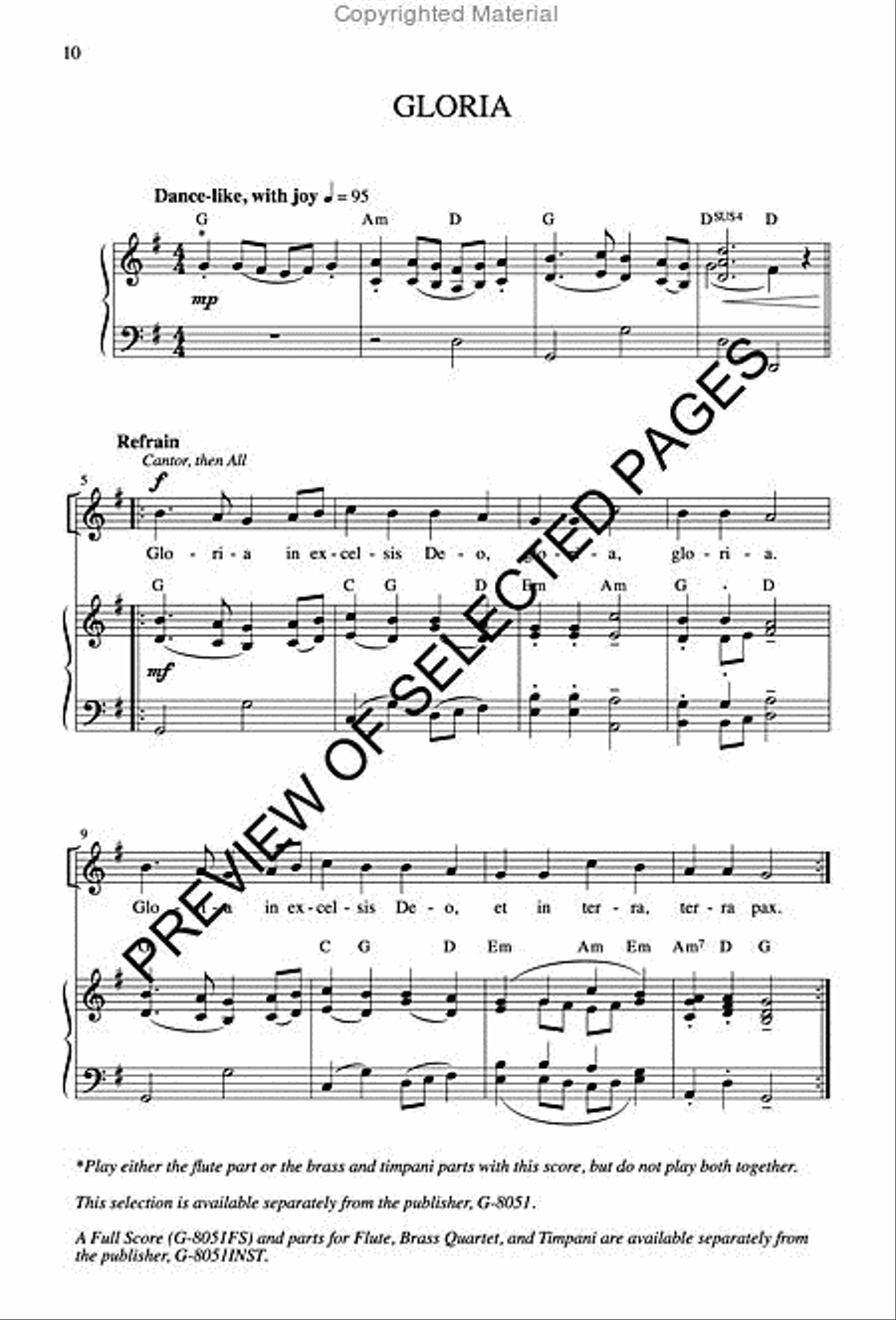 New Mass for John Carroll - Choral / Accompaniment edition 4-Part scores gallery preview page 4