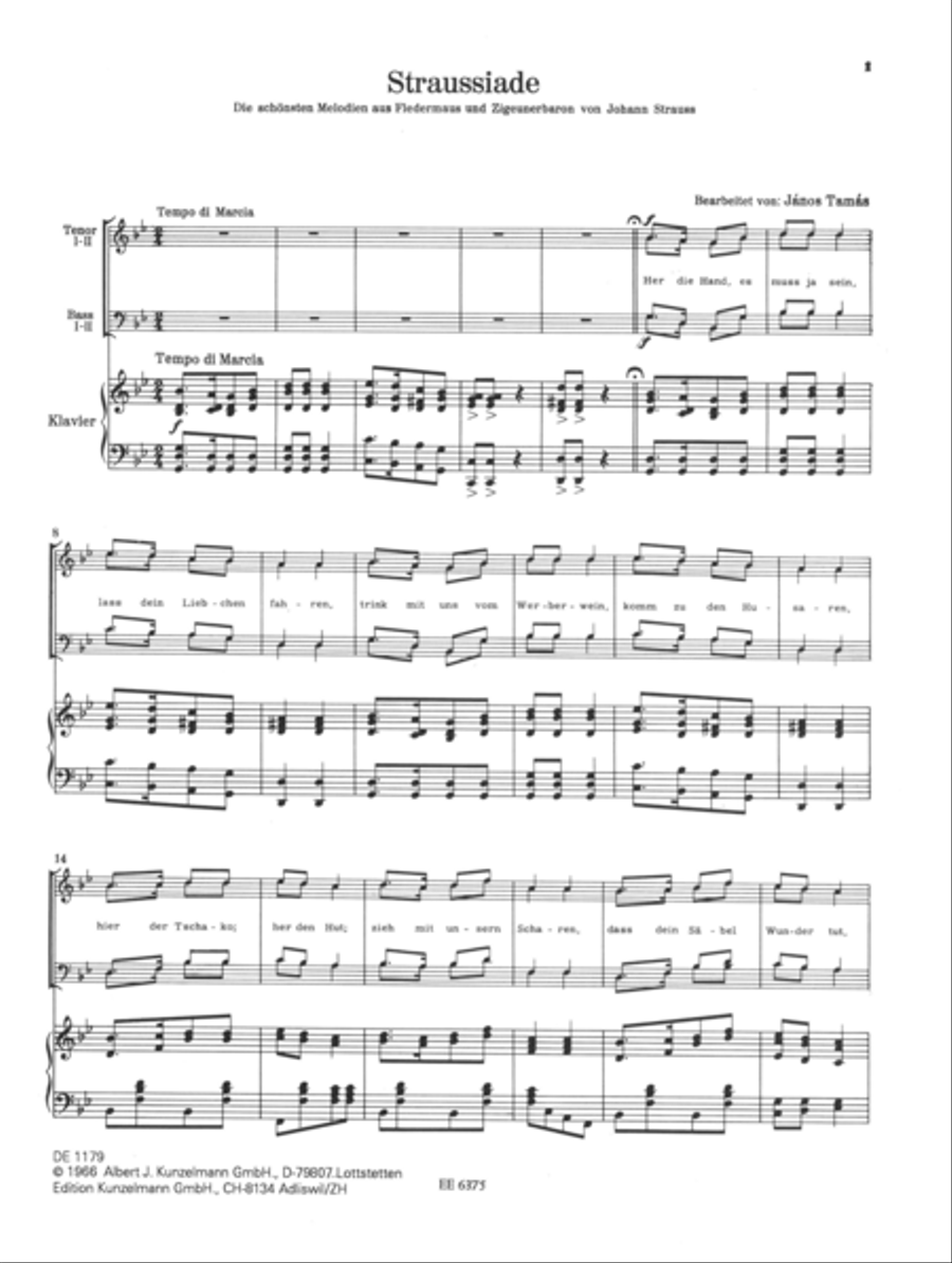 Straussiade Straussiade Men's Choir scores gallery preview page 2