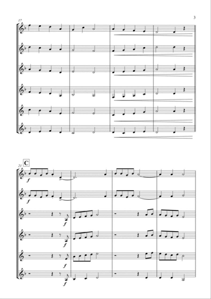 March of the Trolls - Clarinet Choir Clarinet Choir scores gallery preview page 6