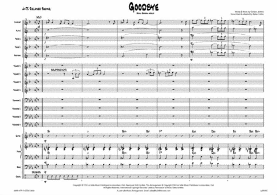 Goodbye Big Band scores gallery preview page 2
