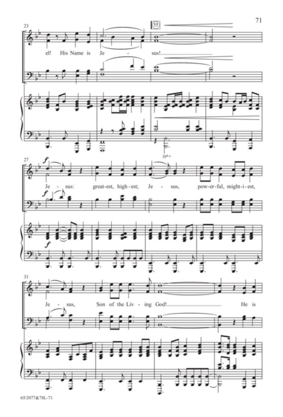 Jesus! - SATB Score with Performance CD 4-Part scores gallery preview page 27
