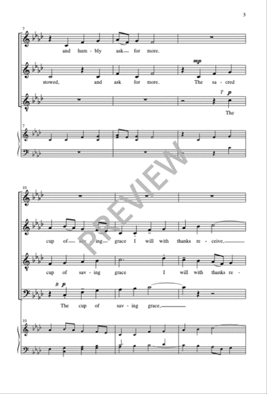 What Shall I Render to My God 4-Part scores gallery preview page 4