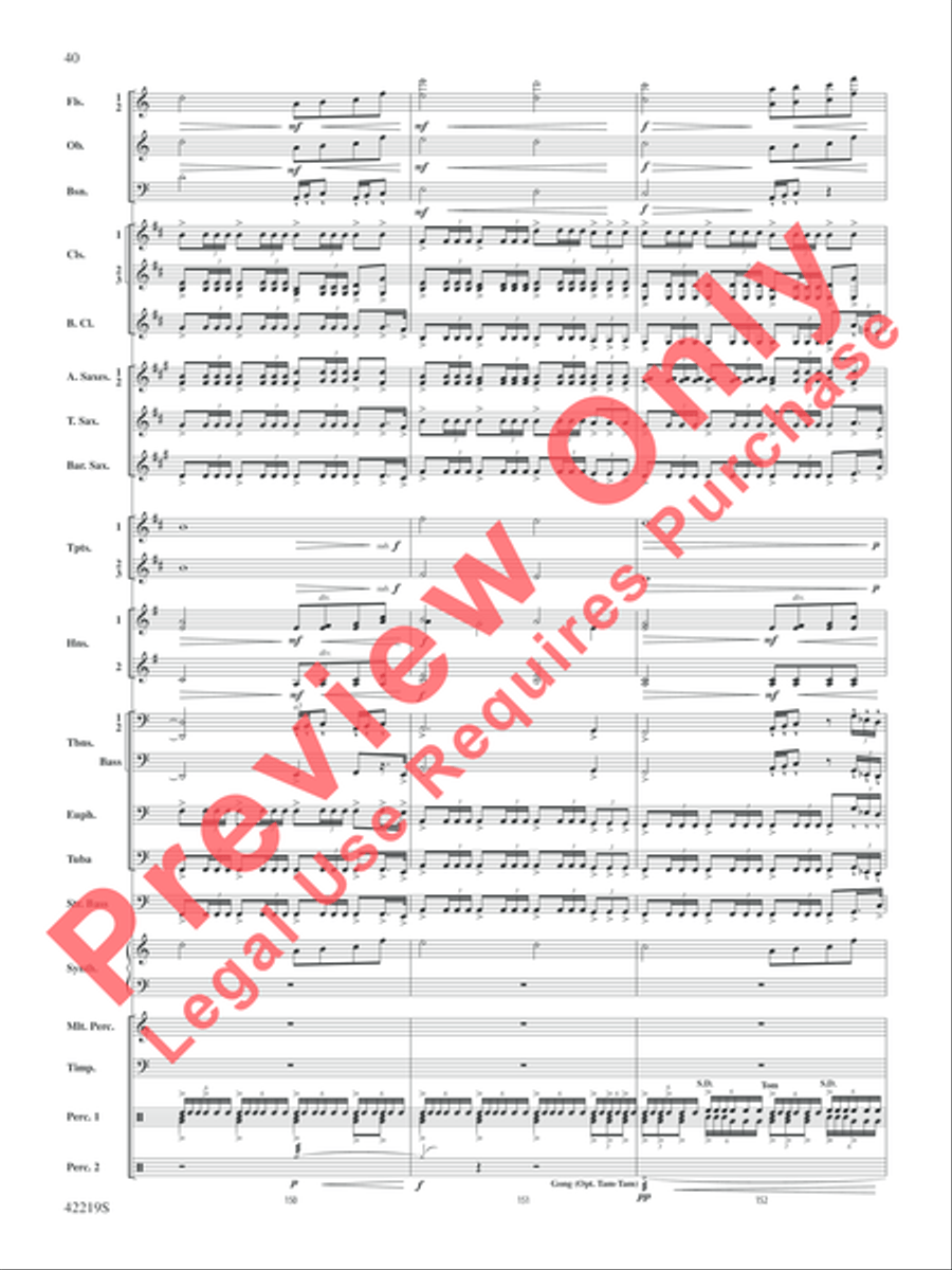 Man of Steel, Suite from Concert Band scores gallery preview page 41