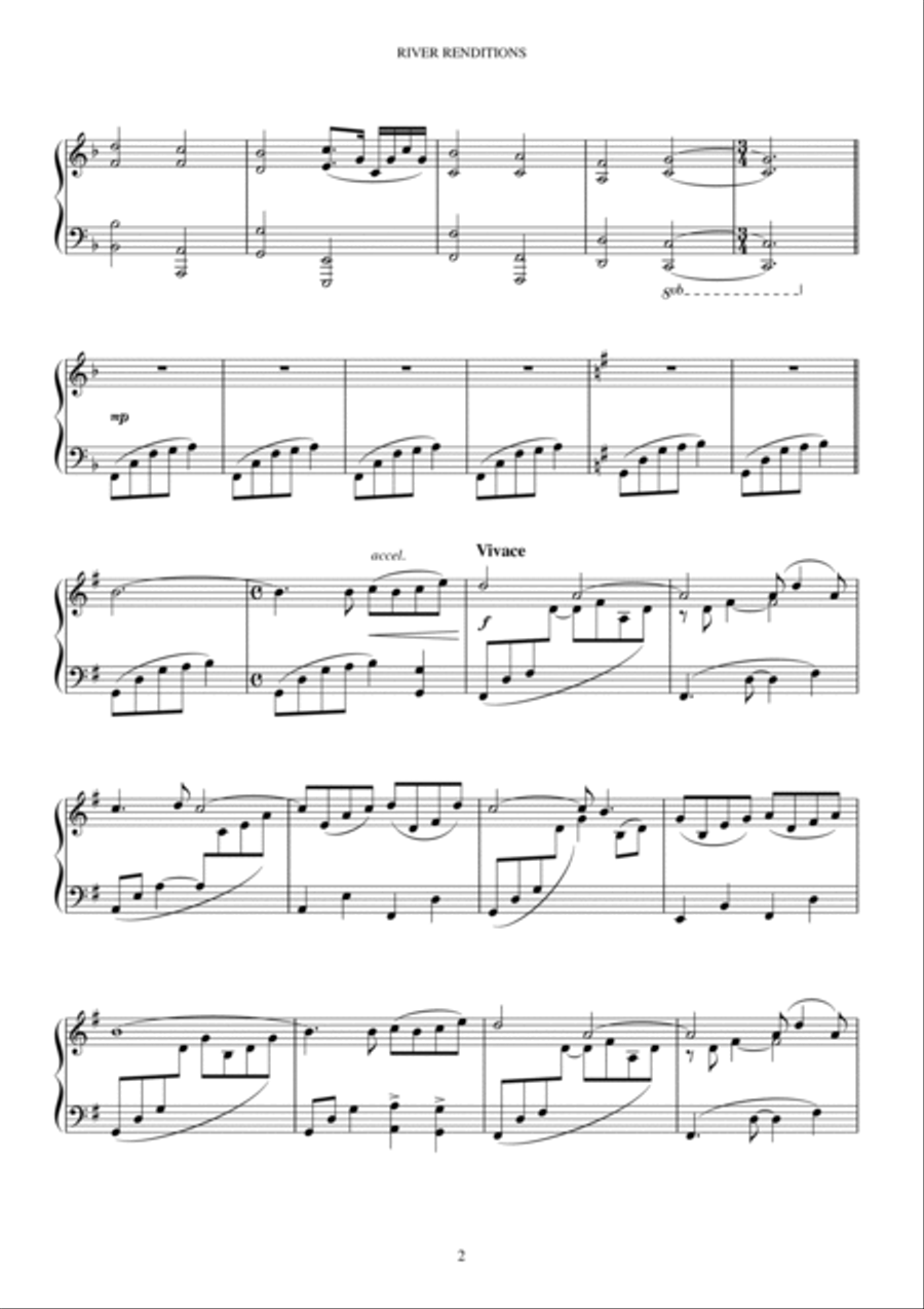 RIVER RENDITIONS Piano Solo scores gallery preview page 3