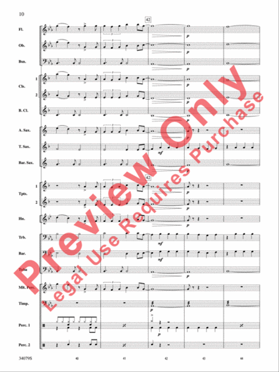 Animal Animal Concert Band scores gallery preview page 11