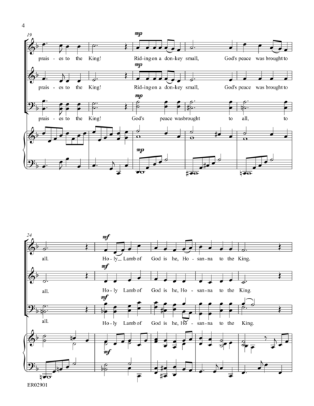 Hosanna to the King! - SATB image number null