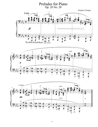 Chopin: Prelude in C minor (Op. 20 No. 8)