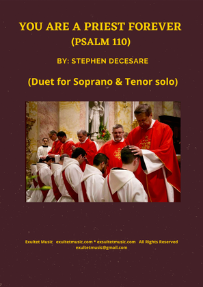You Are A Priest Forever (Psalm 110) (Duet for Soprano and Tenor solo)