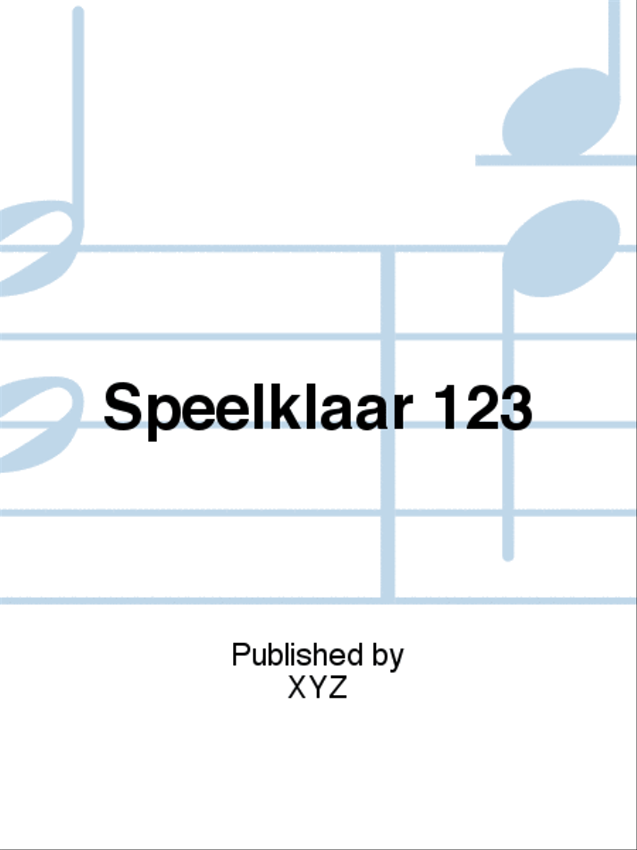 Speelklaar 123 Piano, Vocal, Guitar scores gallery preview page 1