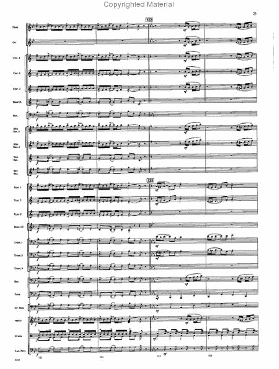 A Scott Joplin Retrospective Concert Band scores gallery preview page 24