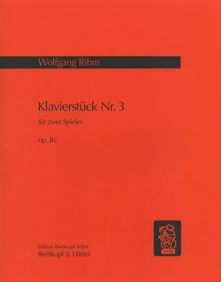 Piano Piece No. 3 Op. 8c Piano Duet scores gallery preview page 1