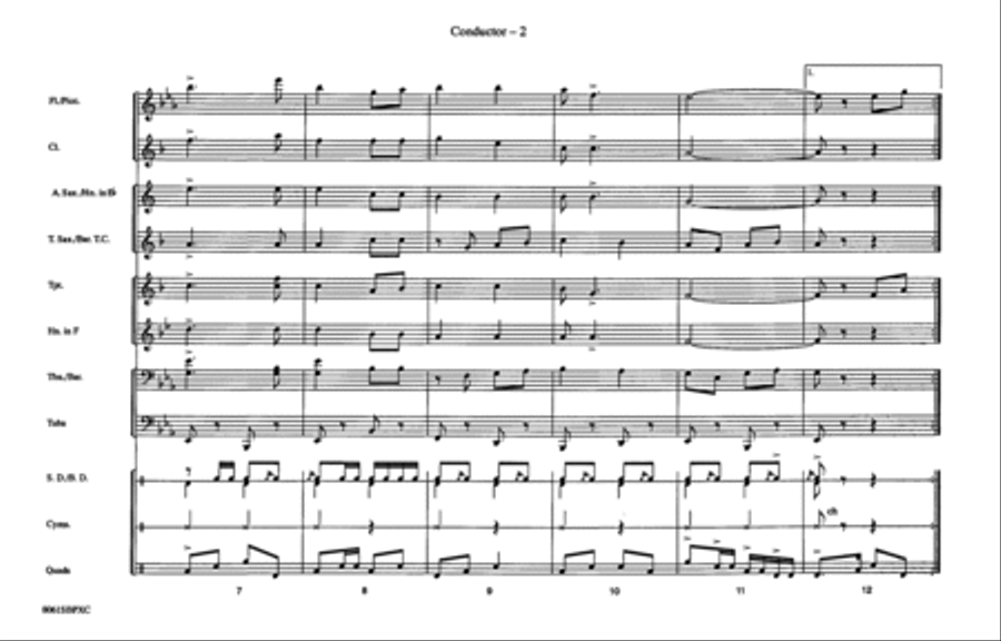 Service Songs - Set 2 (Marines/Air Force) Marching Band scores gallery preview page 3