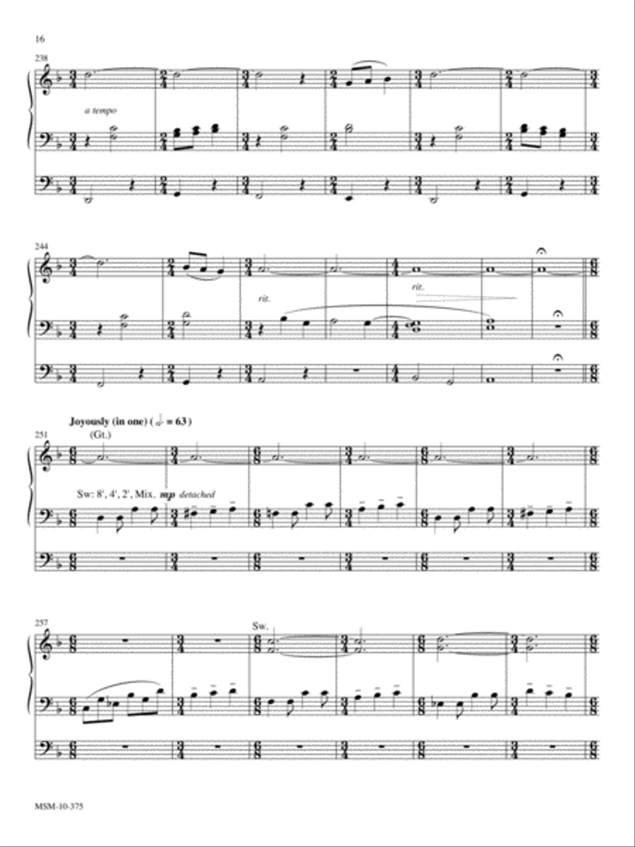 Fantasy on Lobe den Herren Organ scores gallery preview page 7