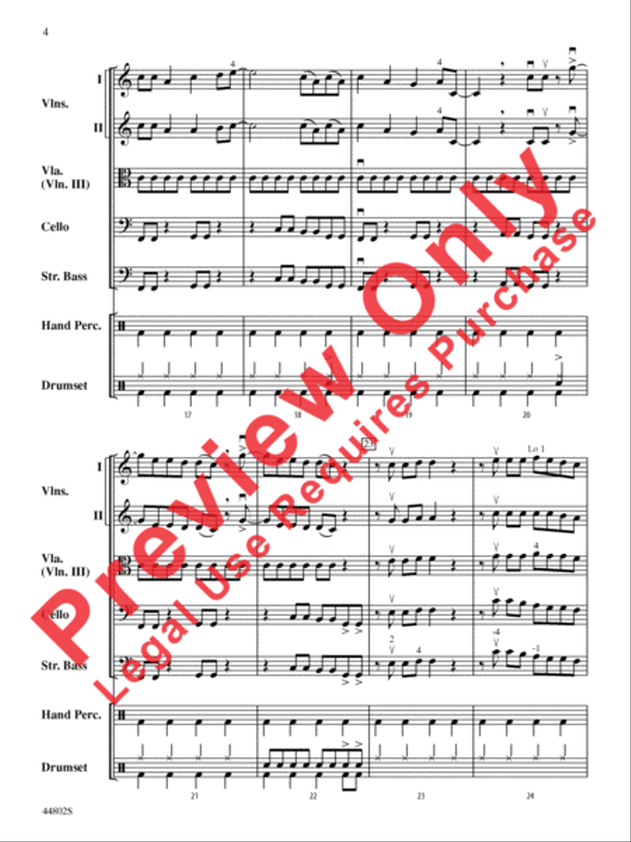 Shut Up and Dance String Orchestra scores gallery preview page 5