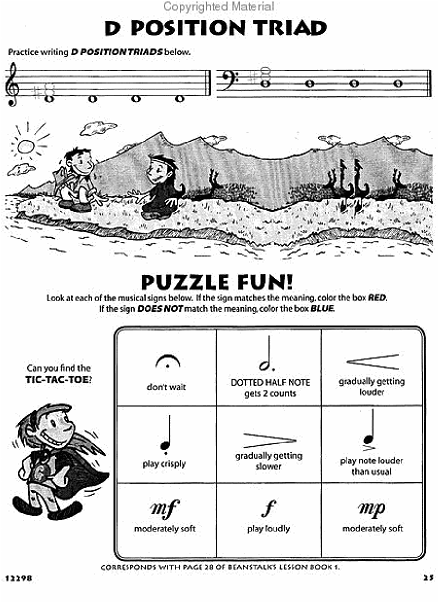 Beanstalk's Basics for Piano Piano Method scores gallery preview page 4