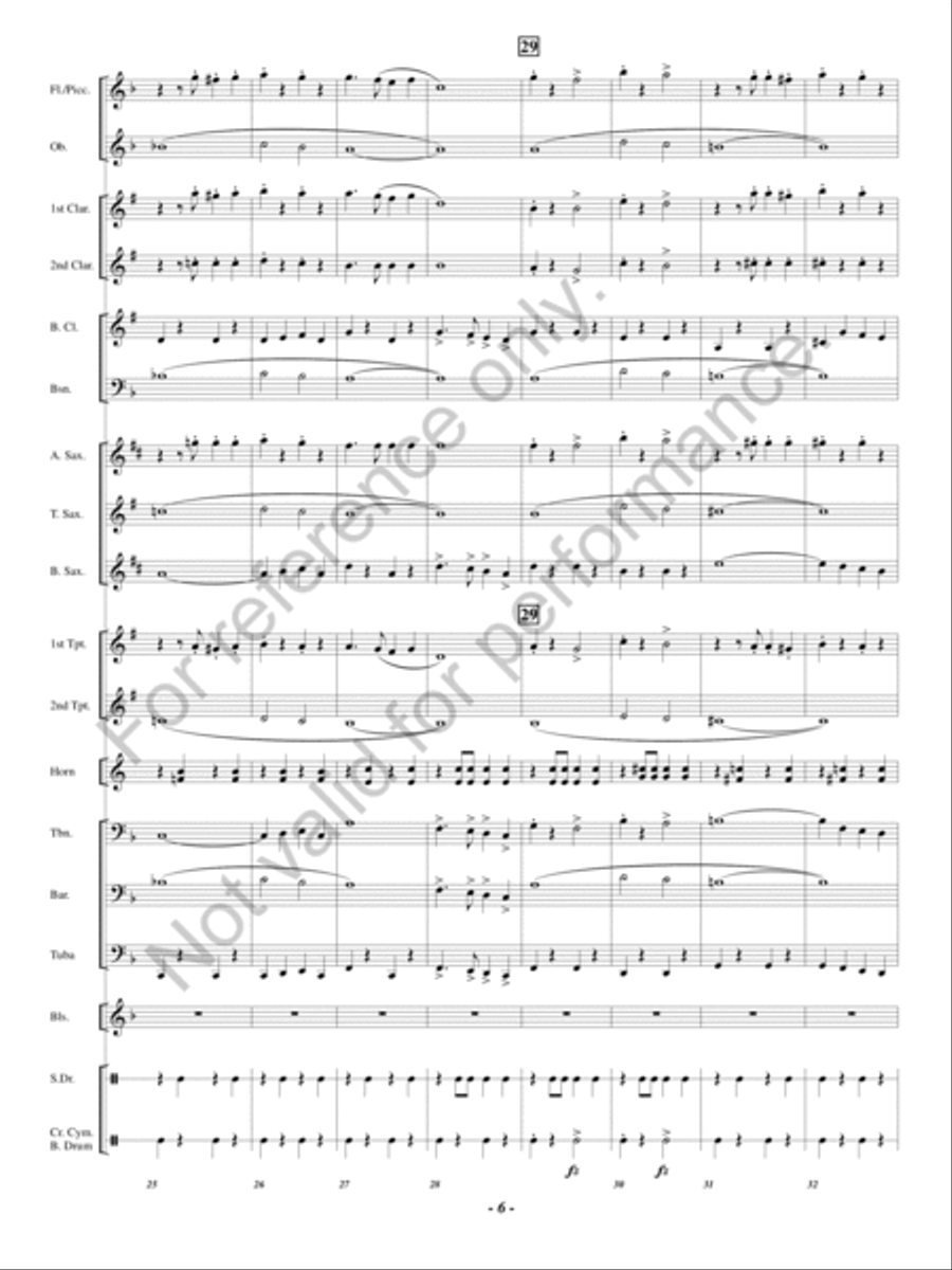 Hosts of Freedom Concert Band scores gallery preview page 5