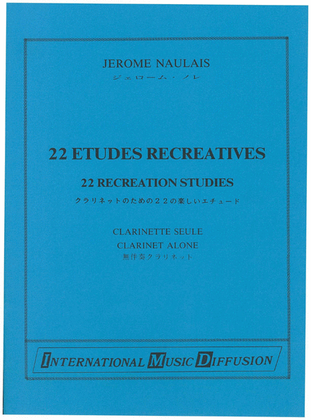 Book cover for 22 Etudes Recreatives