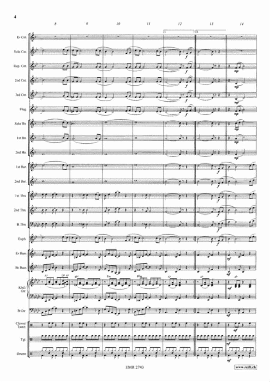 Sailing Sailing Brass Band scores gallery preview page 5