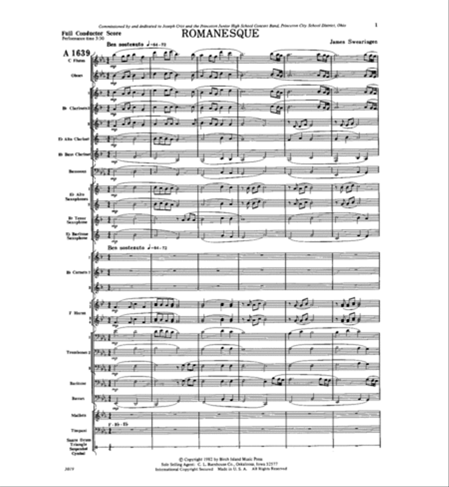 Romanesque Concert Band scores gallery preview page 2