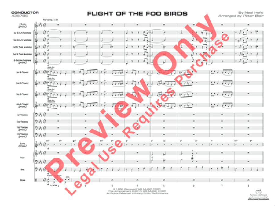 Flight of the Foo Birds Jazz Ensemble scores gallery preview page 18
