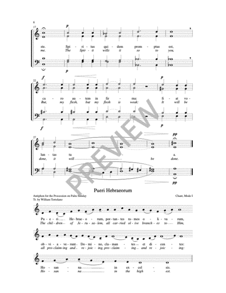 Four Palm Sunday Motets