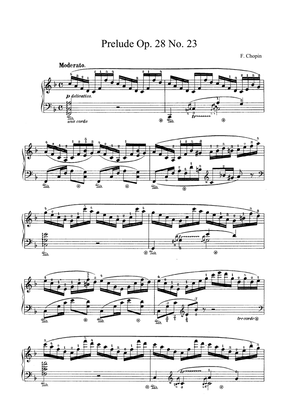 Book cover for Chopin Prelude Op. 28 No. 23 in F Major