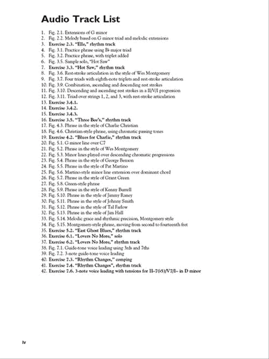 Jazz Improvisation for Guitar Electric Guitar scores gallery preview page 3