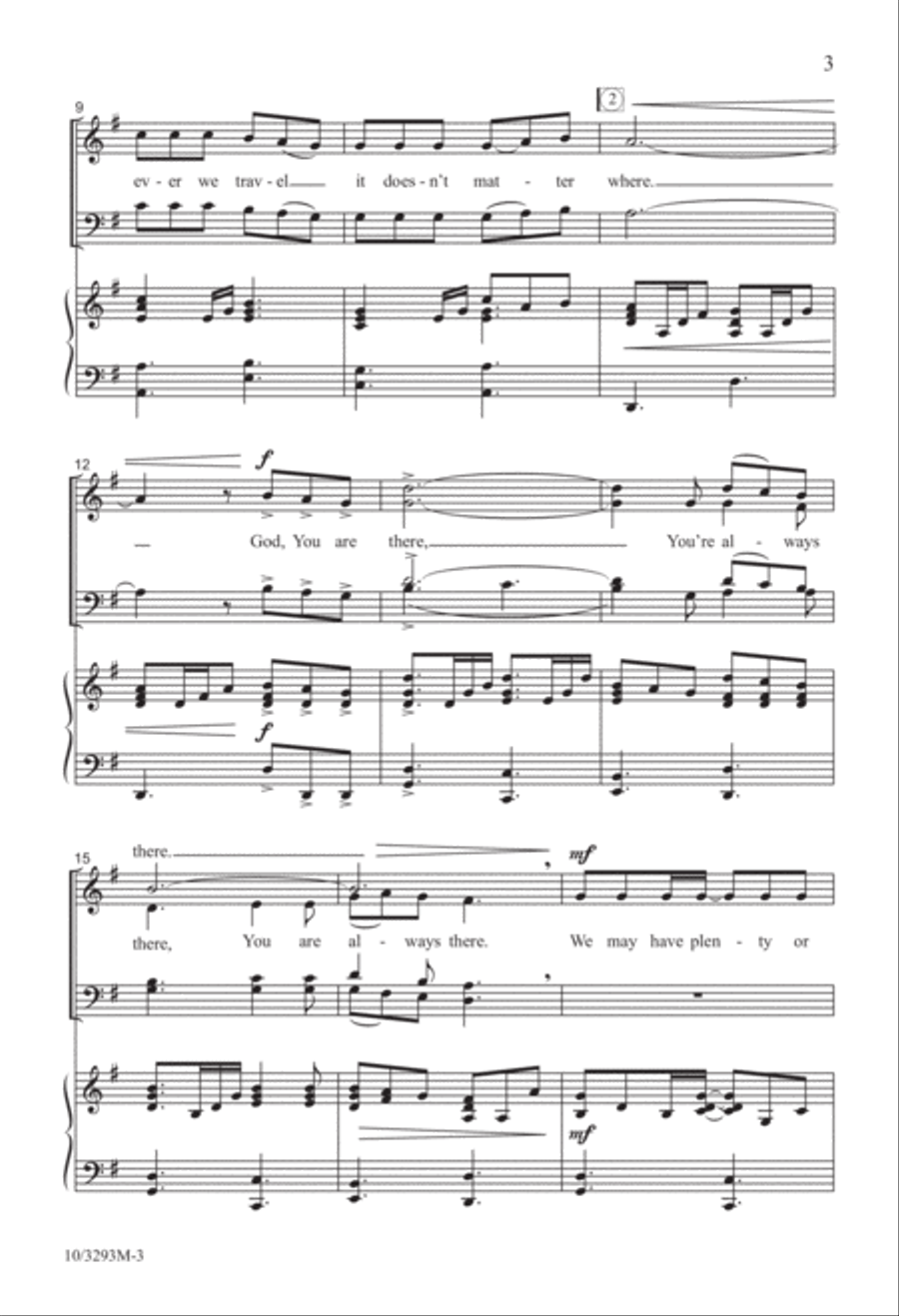 You're Always There 4-Part scores gallery preview page 3
