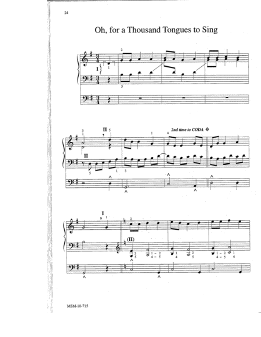 Easy Hymn Settings-General Set 2 Organ scores gallery preview page 7